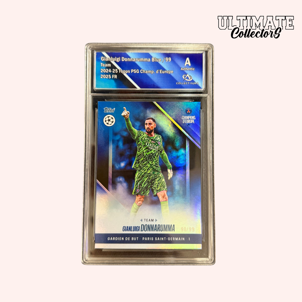 Carta Topps Graded - PSG Campioni d'Europa 2025 - Donnarumma - Numerata