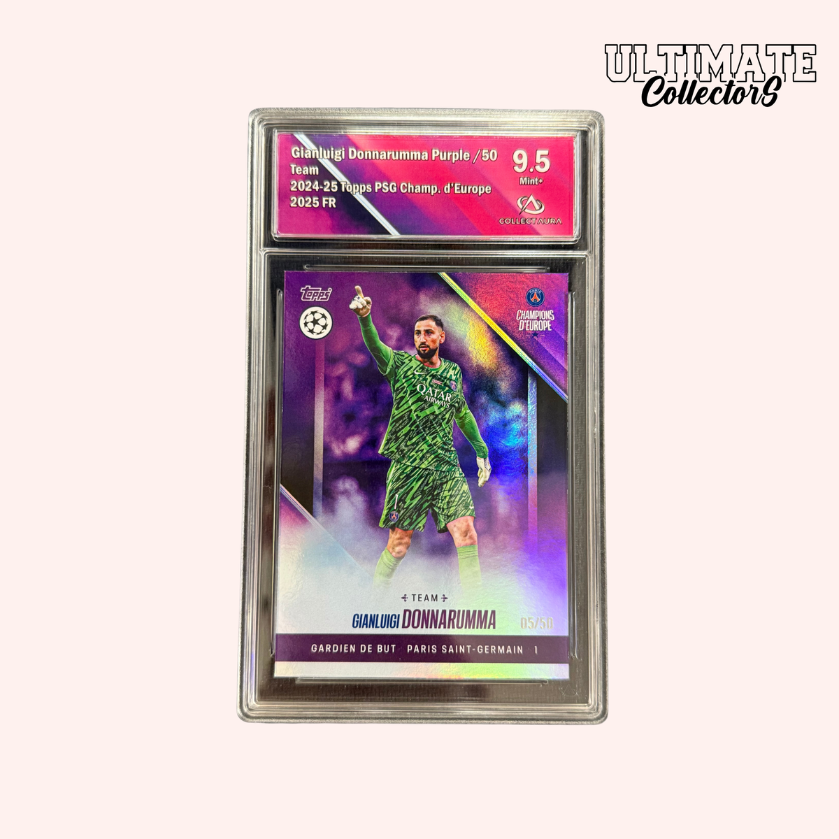 Carta Topps Graded - PSG Campioni d'Europa 2025 - Donnarumma - Numerata