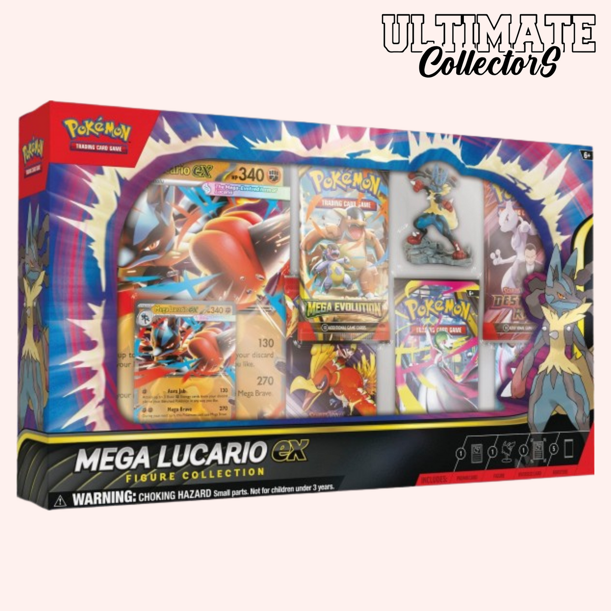 Coffret Figurine Pokémon - Méga-Lucario EX - Français