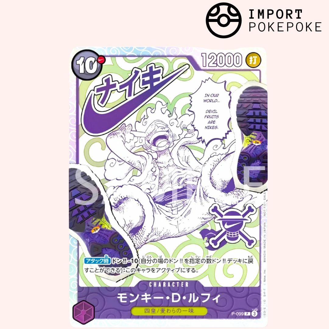 Promo One Piece Luffy P-099 Ă Nike Premium Card Collection