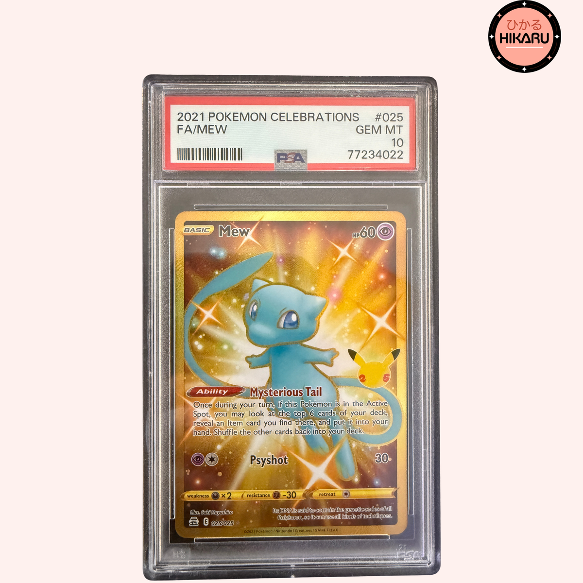 Mew ex Gold 025/025 - 25° Anniversario (EN)
