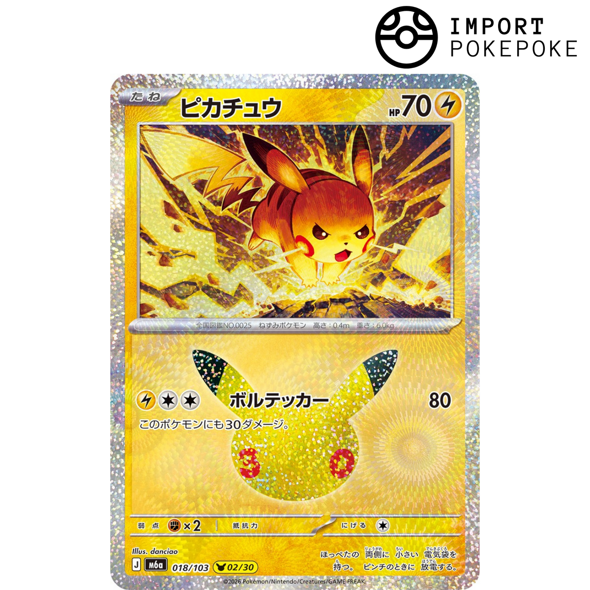 Pikachu 02/30 - 30° M6a