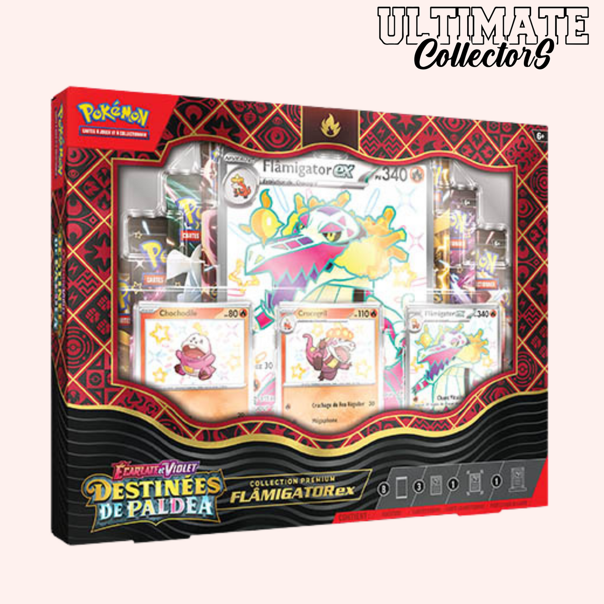 Pokémon Premium Box - Flamigator-ex - Destinies of Paldea - EV04.5 - Francese