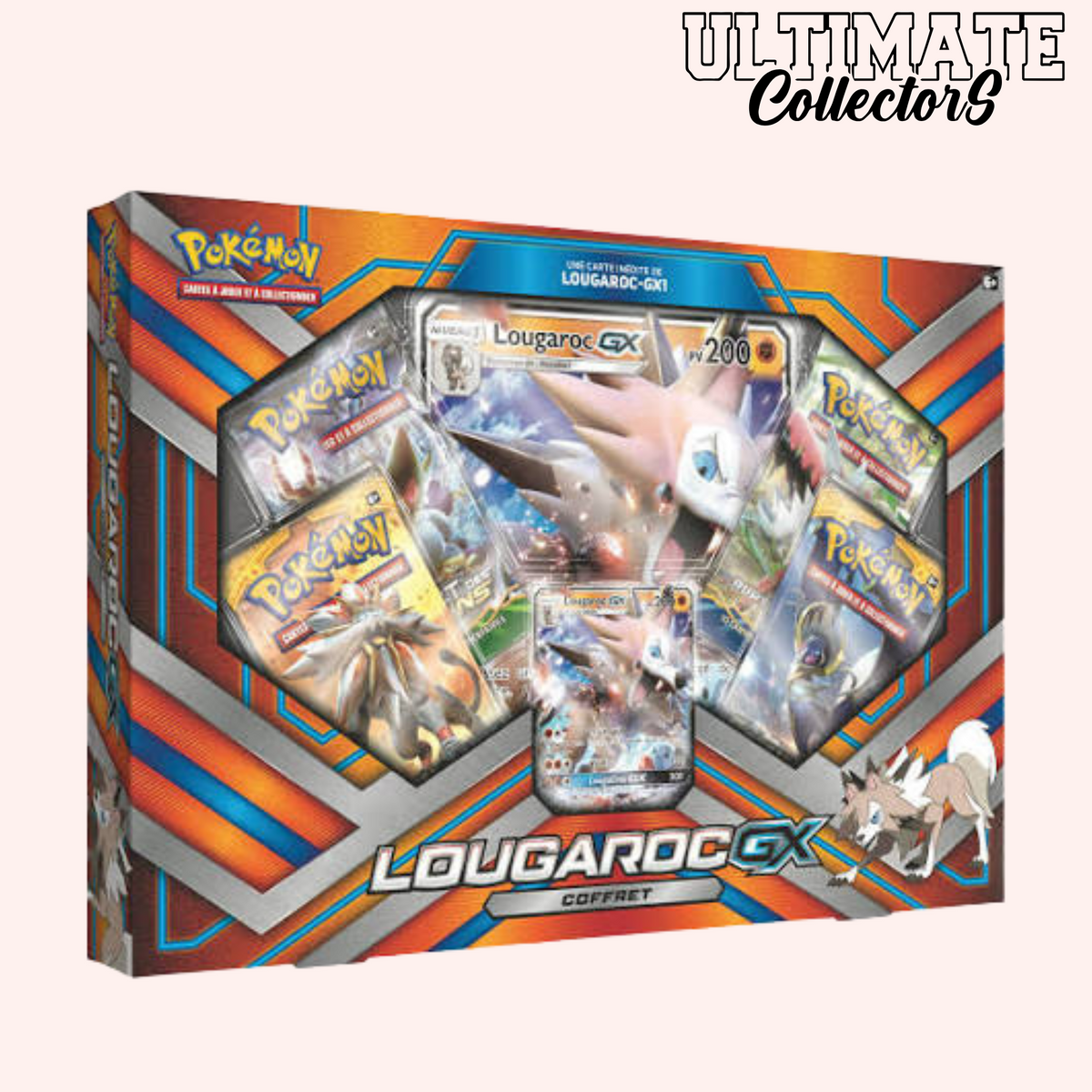 Scatola Lycanroc-GX – Sole e Luna – Pokémon TCG – Francese