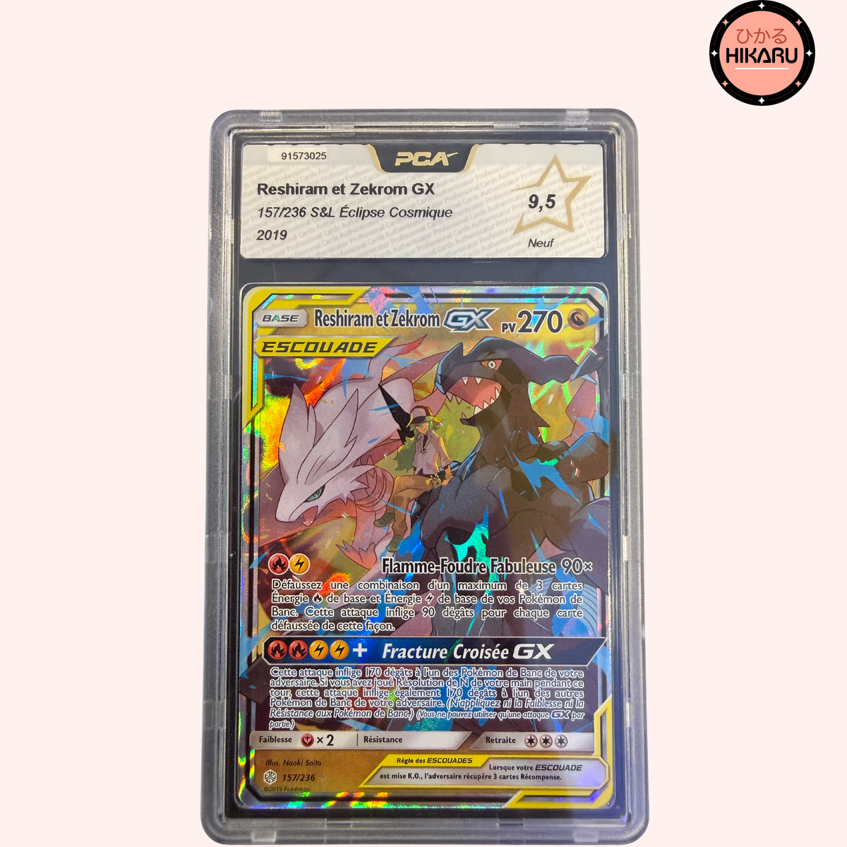 Reshiram & Zekrom GX 157/236 PCA 9.5