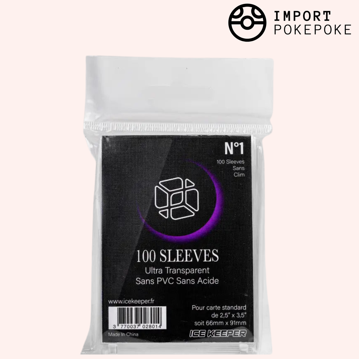 Sleeves Ultra Transparent Ice Keeper - Paquet de 100