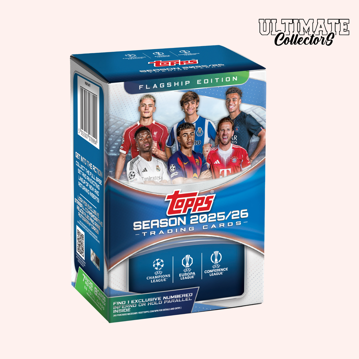 Topps UEFA Club Competitions 2025/26 - Value Box - Anglais