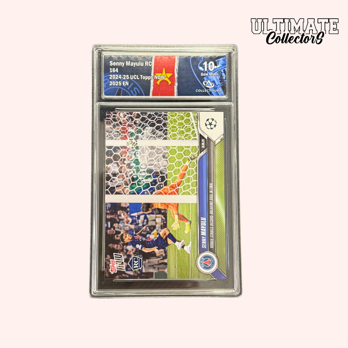 Carta graduate Topps Now - Senny Mayulu RC - UCL 2024/25 - #164 