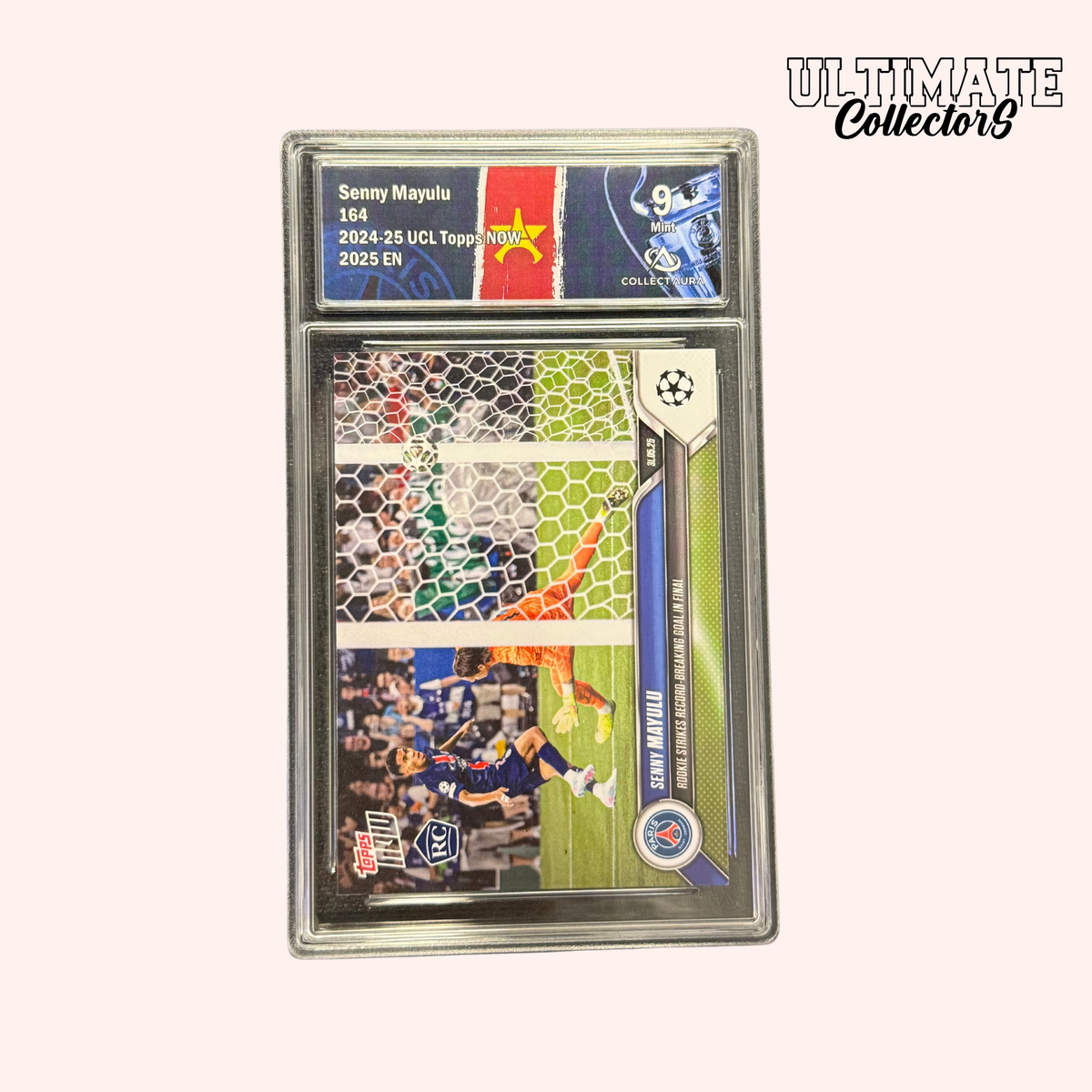 Carta graduate Topps Now - Senny Mayulu RC - UCL 2024/25 - #164 