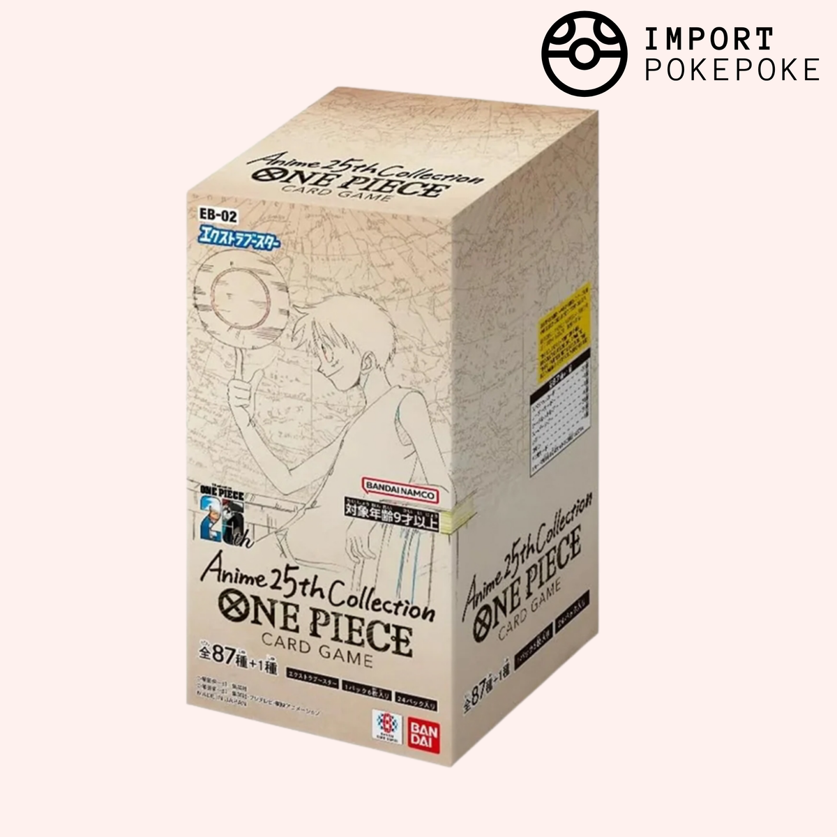 Display 24 Boosters One Piece Card Game Anime 25th Collection - EB-02 - Japanese 
