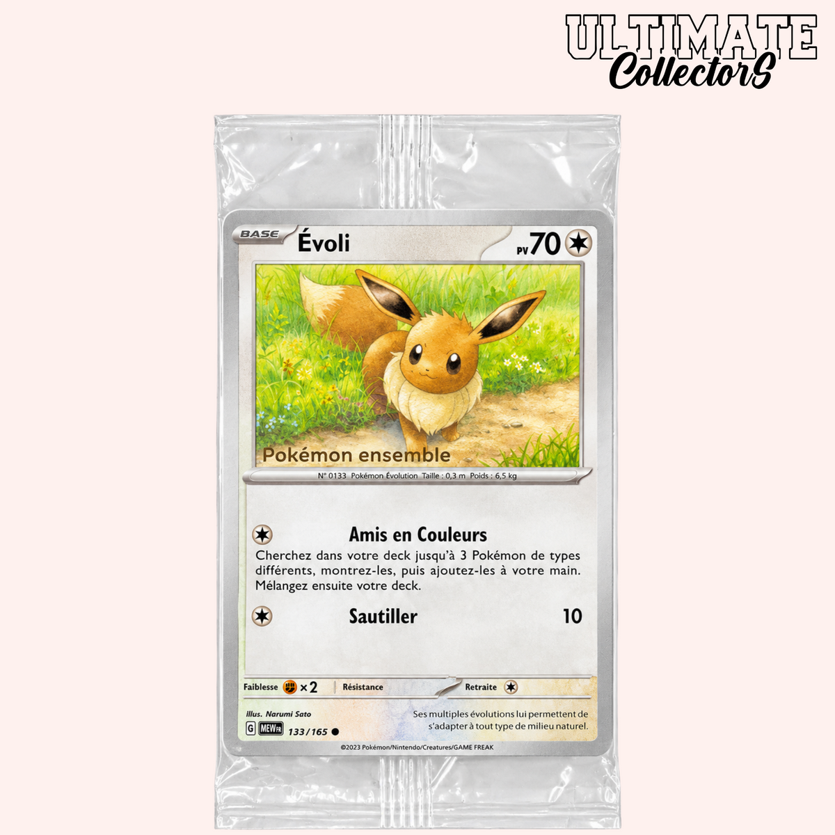 Eevee 133/165 Stamp sigillato