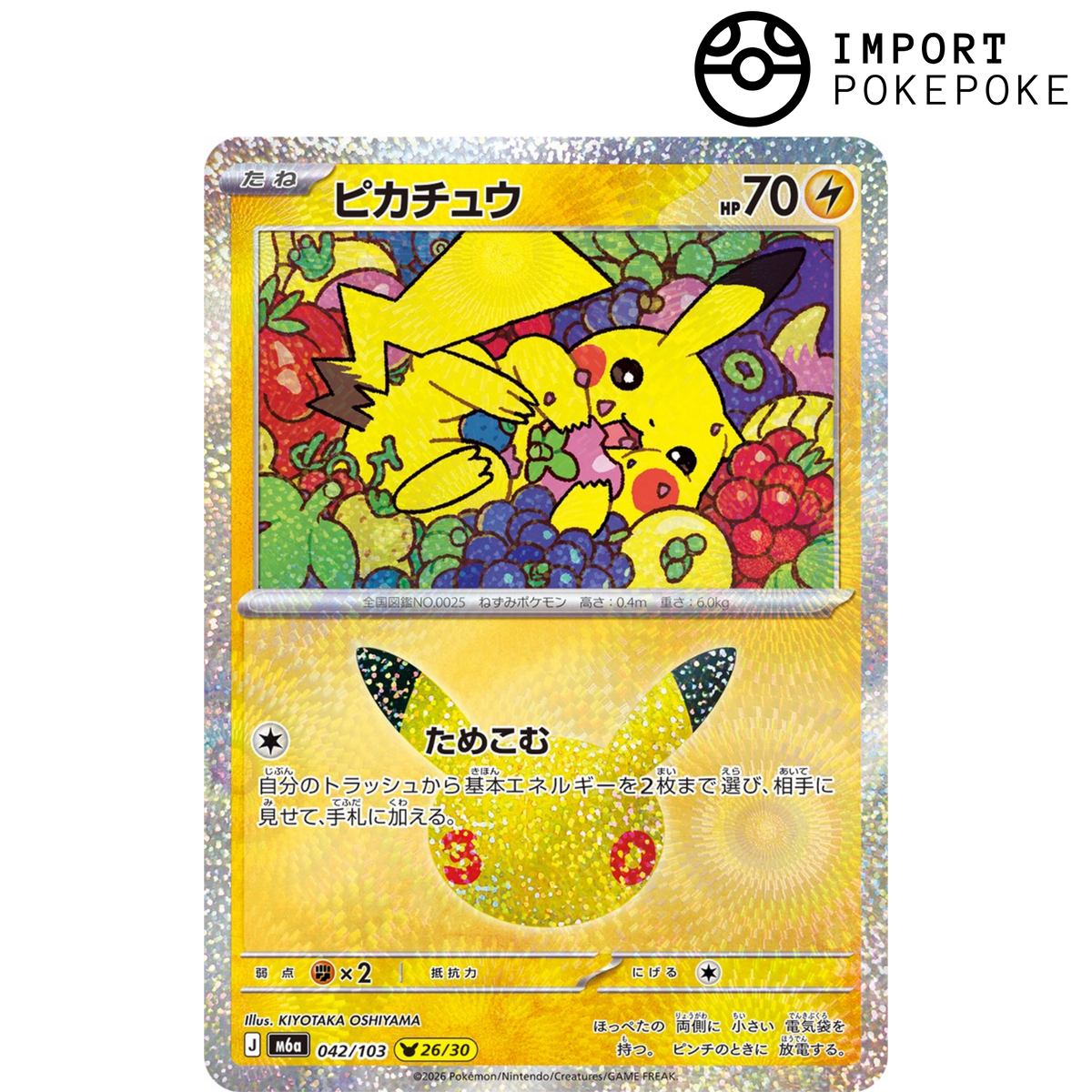 Pikachu 26/30 - 30° M6a
