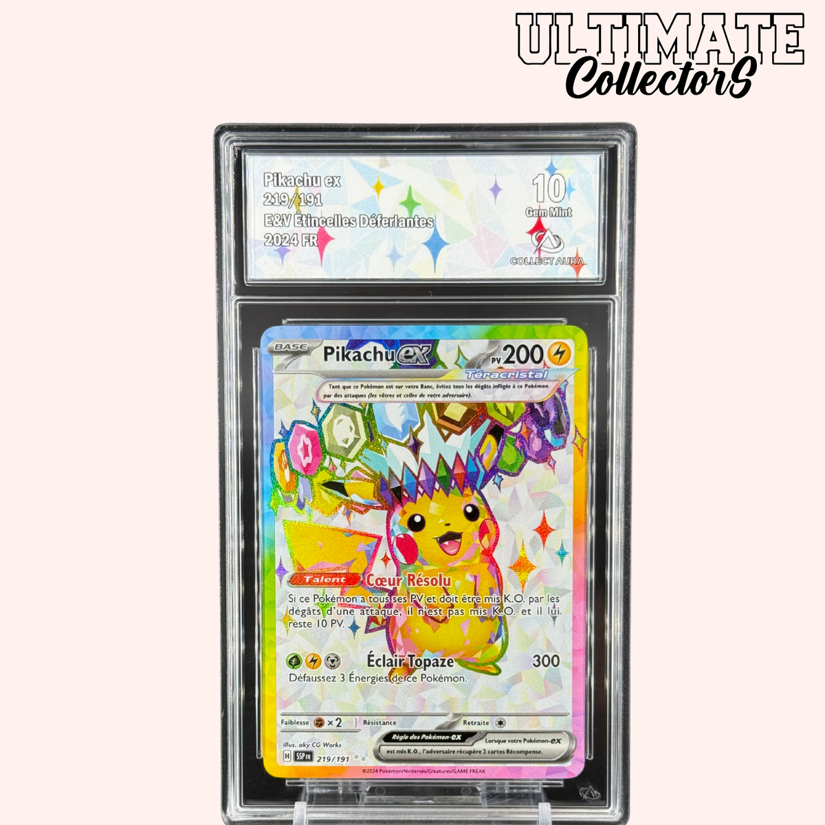 Pikachu ex 219/191 – Bursting Sparks – French 