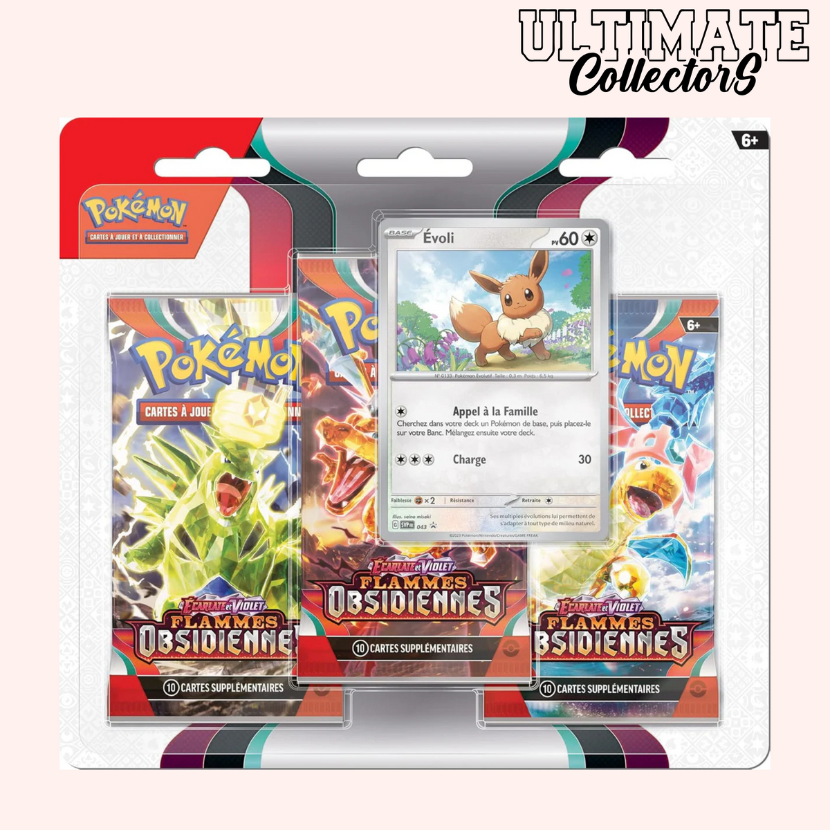 Tripack Pokémon - Flammes Obsidiennes - EV03 - Français