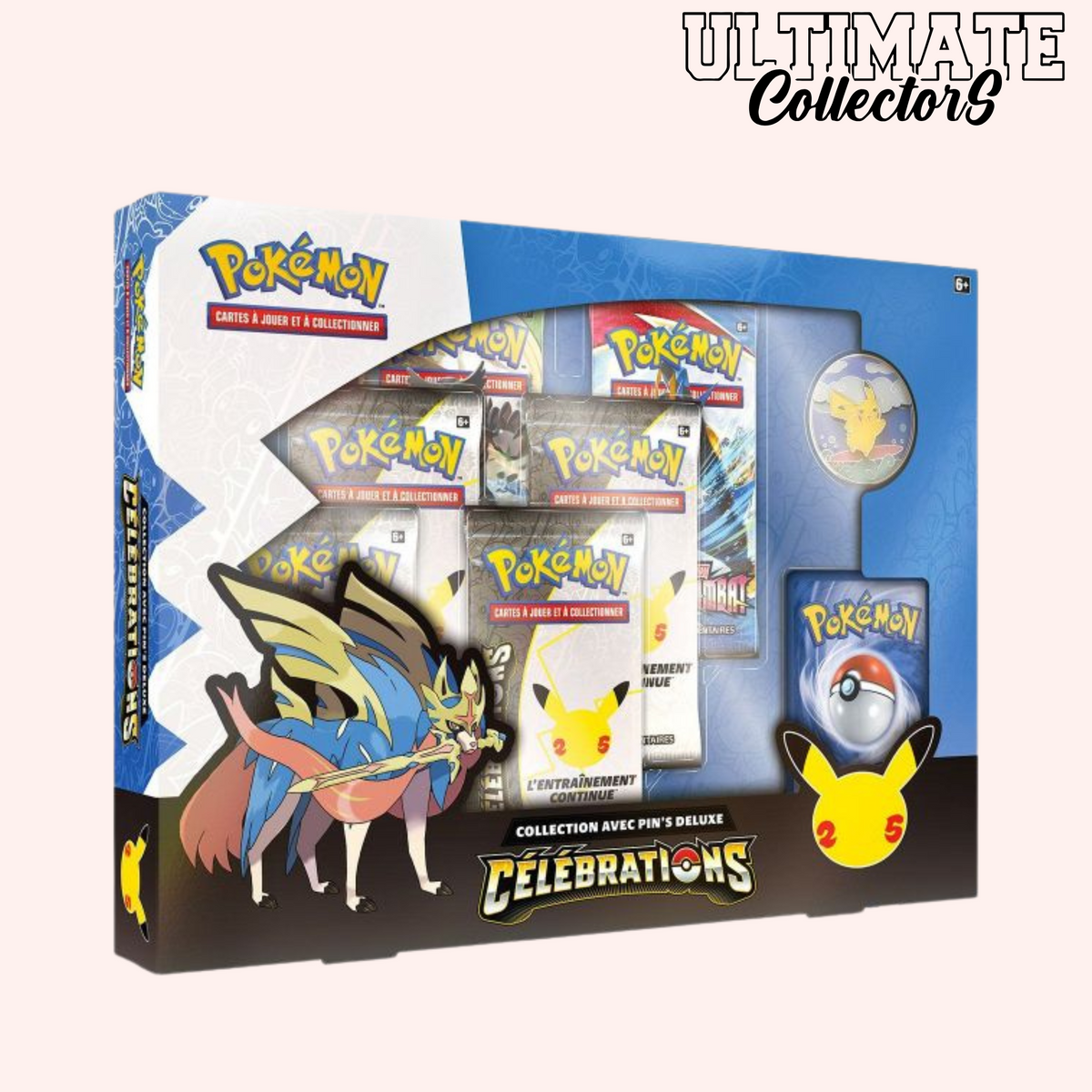 Zacian Box – Celebrazioni del 25° anniversario – Pokémon TCG – Francese 
