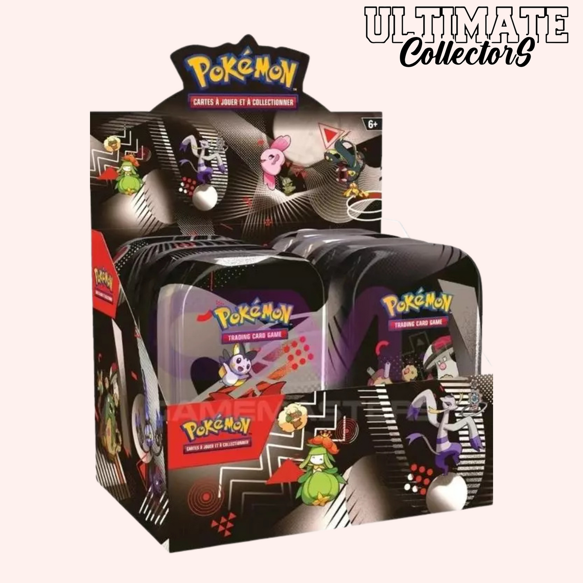 Display – 8 Mini Tins – Foudre Noire & Flamme Blanche – Pokémon EV10.5 – Français