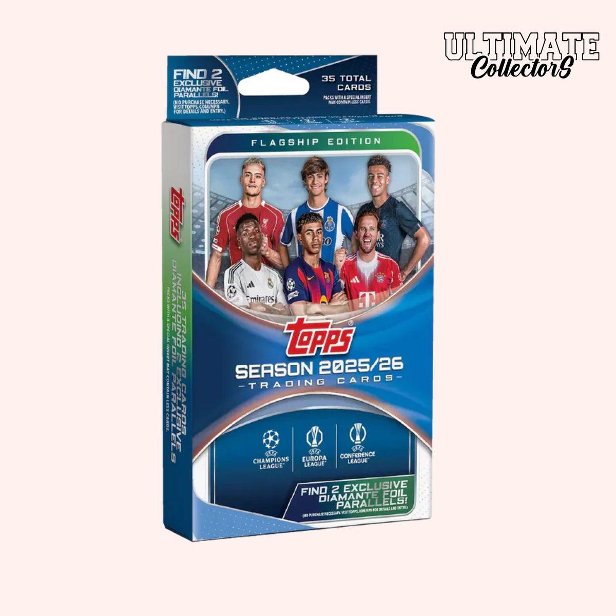 Topps UEFA Club Competitions 2025/26 - Hanger Box - Anglais