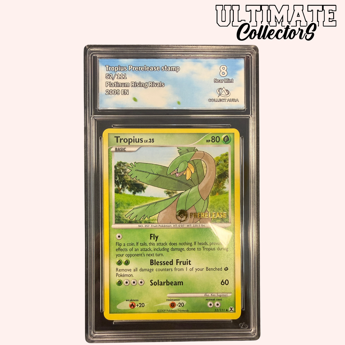 Tropius Prerelease STAMP 52/111 - Platine Rising Rivals