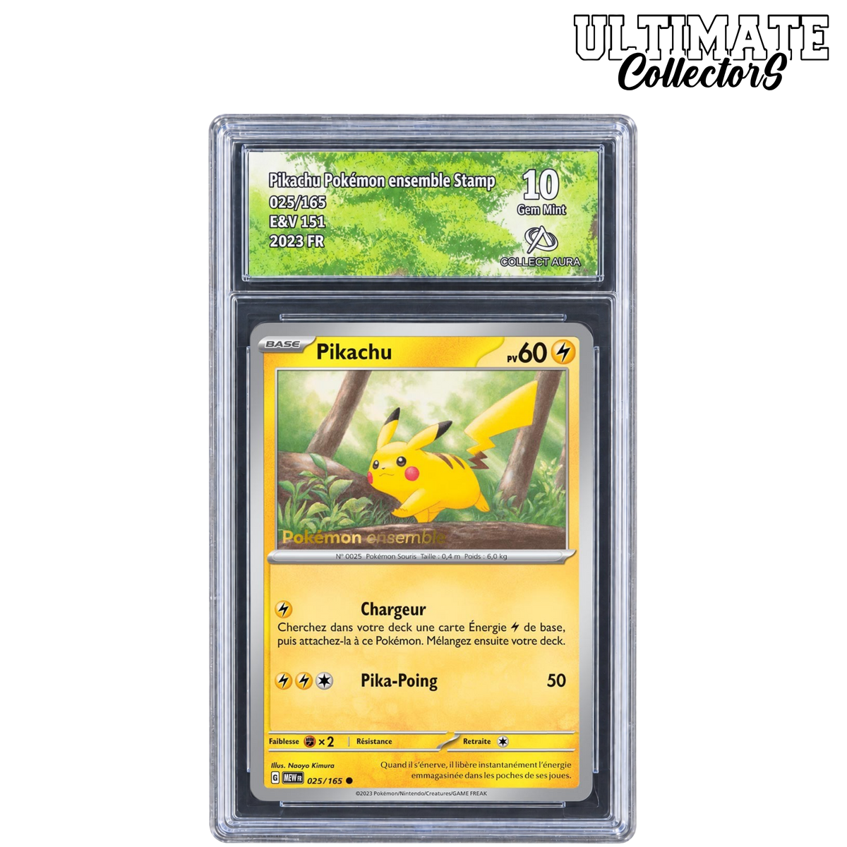 Pikachu 025/165 Pokémon Set Aura Collect